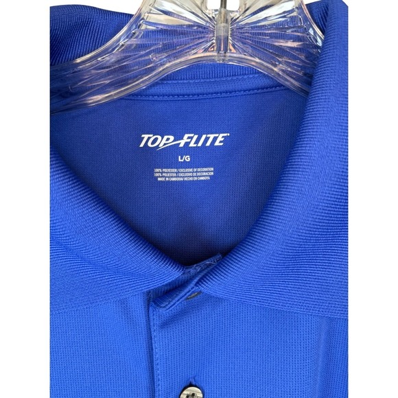 NWT Men's Top-Flite Gold Edition Golf Polo, Royal Blue, Classic Golf, Size L - Picture 8 of 8